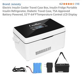 Electric insulin travel cooler