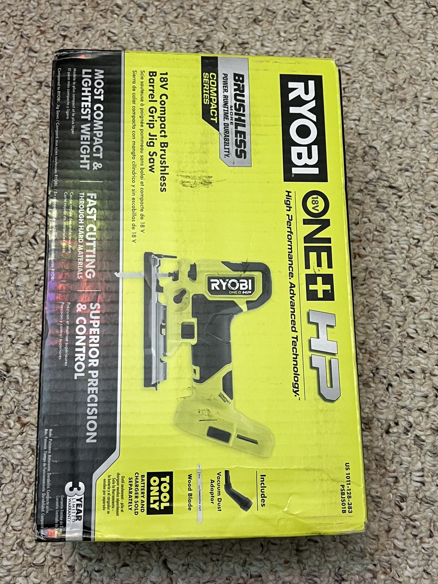 Ryobi ONE+ HP 18V Brushless Barrel Grip Jig Saw (TOOL ONLY)