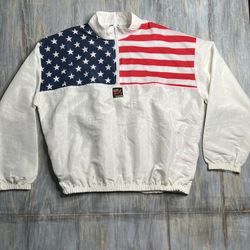 Vintage Surf Style Windbreaker