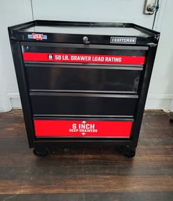 New. Craftsman 27"  4 Drawer Rolling tool cabinet.