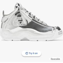 Fila grant hill metallic silver 10.5 