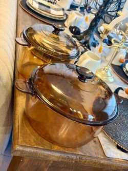 Vintage Vision cookware Pyrex 4.5/3.5 with lids