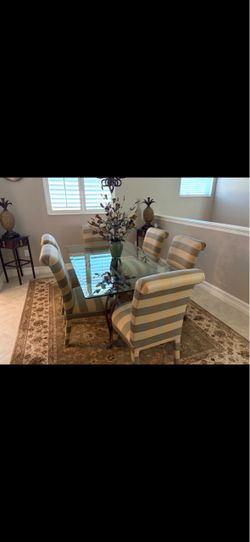 Dining table and chairs