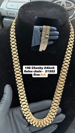 10K Gold Rolex Chain