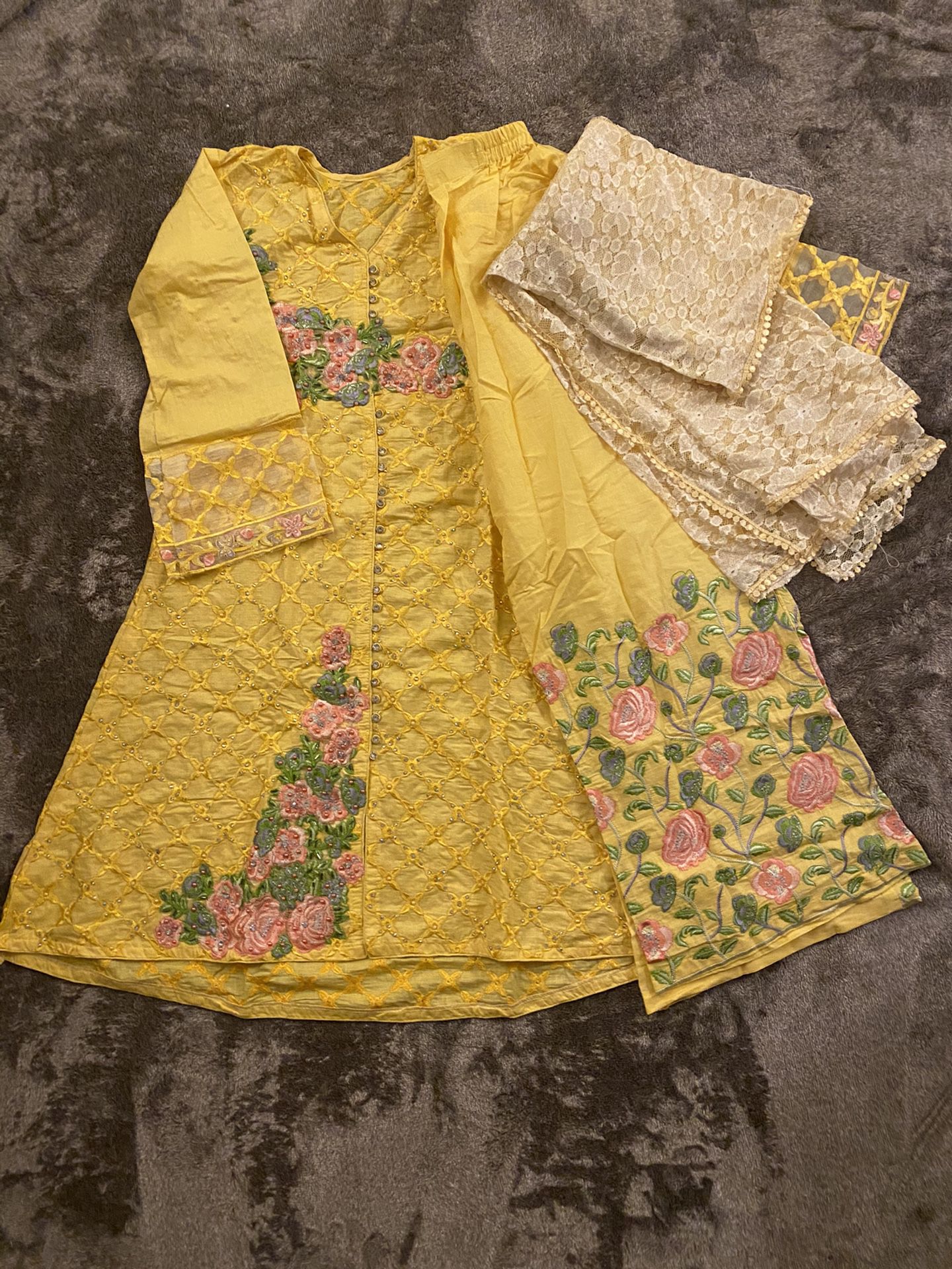 Yellow Pakistani Dress
