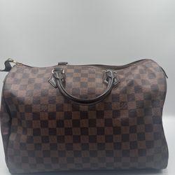 Louis Vuitton Speedy 30 Damier Handbag Authentic