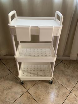 RACK ROLLING CART ORGANIZER WITH TIRES LIKE NEW