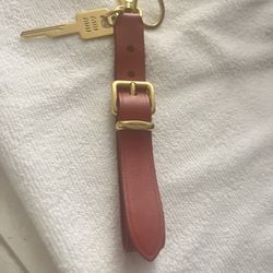 Leather Good Name Brand Keychain 