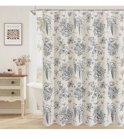 New floral Boho Swallow Shower Curtains, 72 × 72 Modern Farmhouse French Country