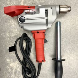 Milwaukee 1/2” Compact Drill 13mm 1660-6 Tool Corded Power Construction Lightweight Handheld 450 RPM Electrical Heavy Duty Building Contractor Site