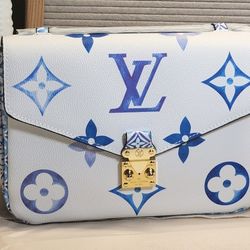 White & Blue Crossbody 