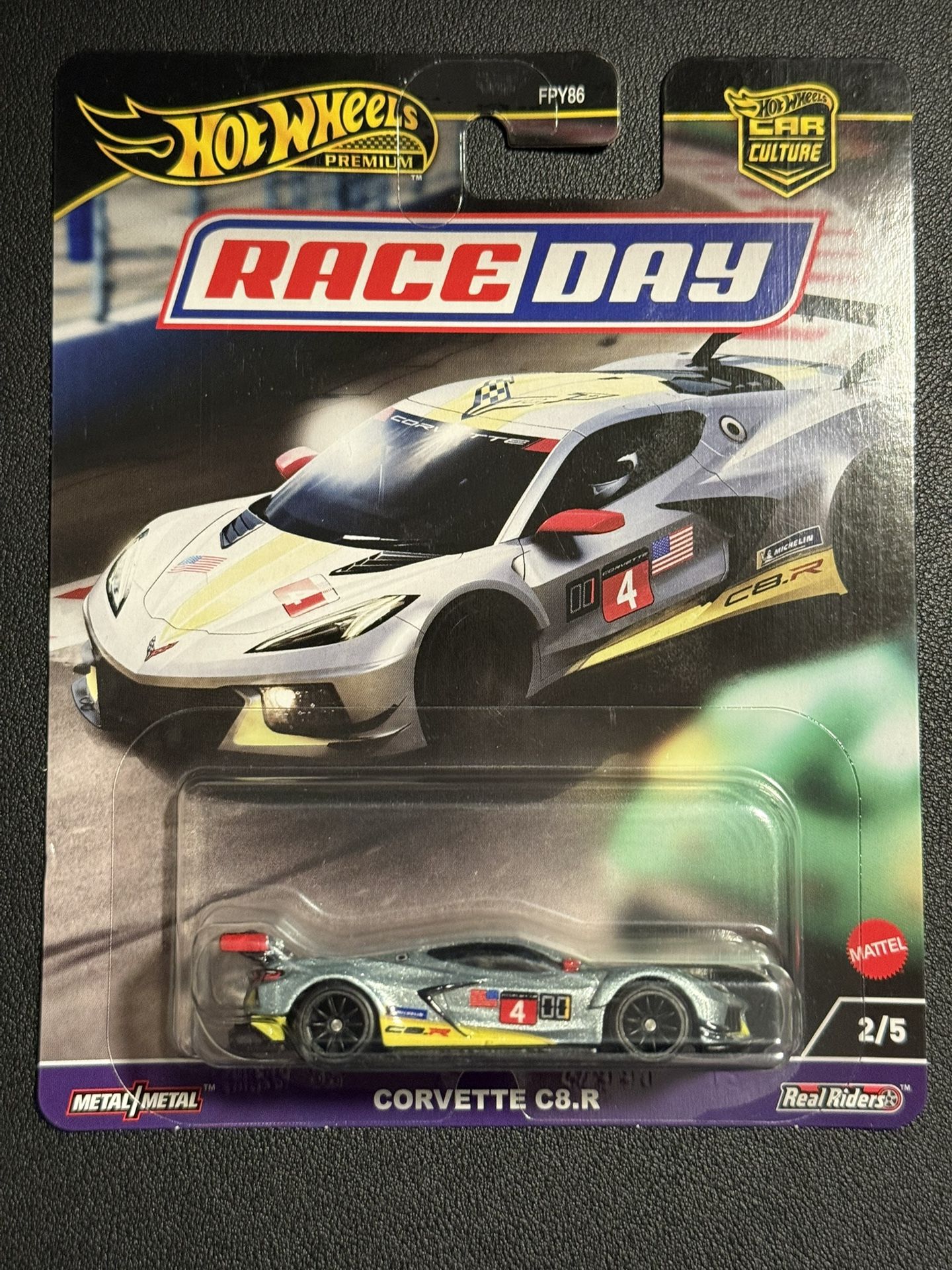 Hot Wheels Corvette C8.R Premium 1:64 Diecast Car