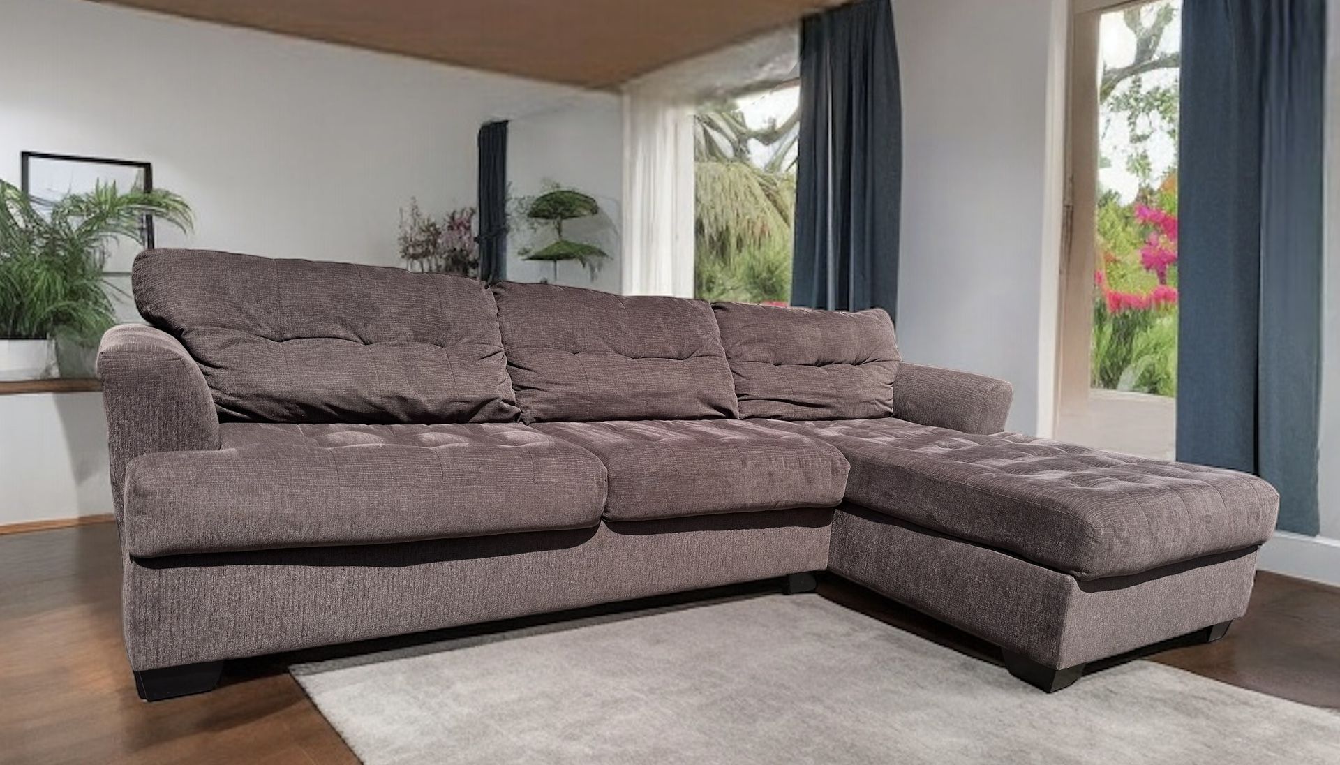 Big Comfy Sectional Sofa Couch With Chaise