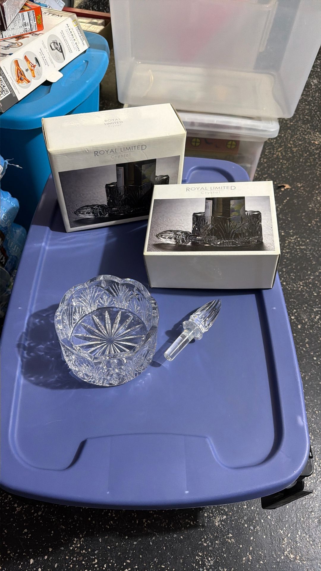 New! Crystal Bottle Holder & Topper $10