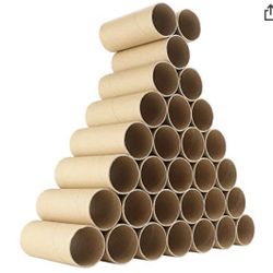 30 Pack of Toilet Paper Craft Rolls - Round Cardboard Tubes - Cardboard Tubes fo