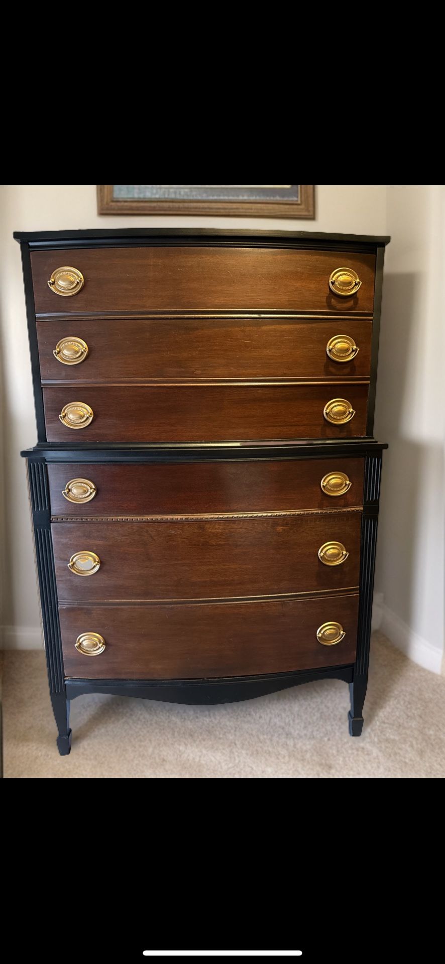 Mahogany 6 Drawer Vintage Dresser Mahogany 6 Drawer Vintage Dresser