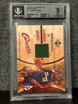POP 4 BGS 9 2006-07 UD Hardcourt Game Floor LeBron James #GF-21 Game Floor