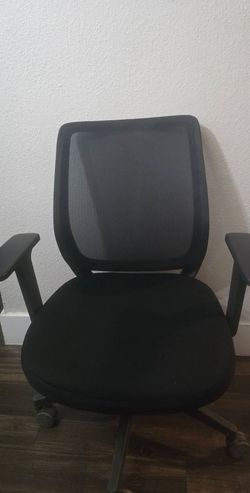 Union & Scale Essentials Mesh Back Fabric Task Chair with Arms