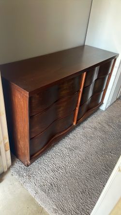 Mid century modern dresser solid wood
