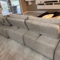 Gray Sectional Sofa- MUST GO