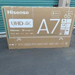 65 INCH HISENSE UHD 7A 4K SMART TV (Firm On Price $$)