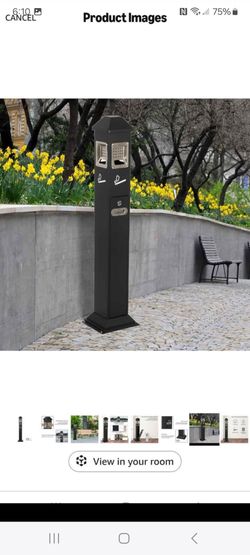 Commercial Butt Receptacles metal but container  heavy duty new in box pick up in pomona $100