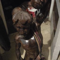 Hand card vintage Filipino native