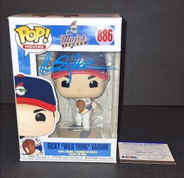 🔥 Charlie Sheen Signed Autographed Funko Major League Ricky Vaughn PSA COA 🔥