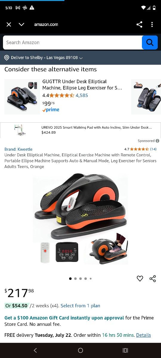 Under Desk Elliptical Machine