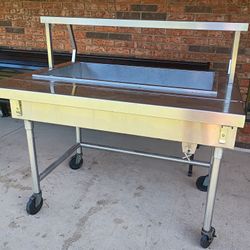 Commercial Heavy Duty Cold Serving Station / Rolling Cooler Bay!