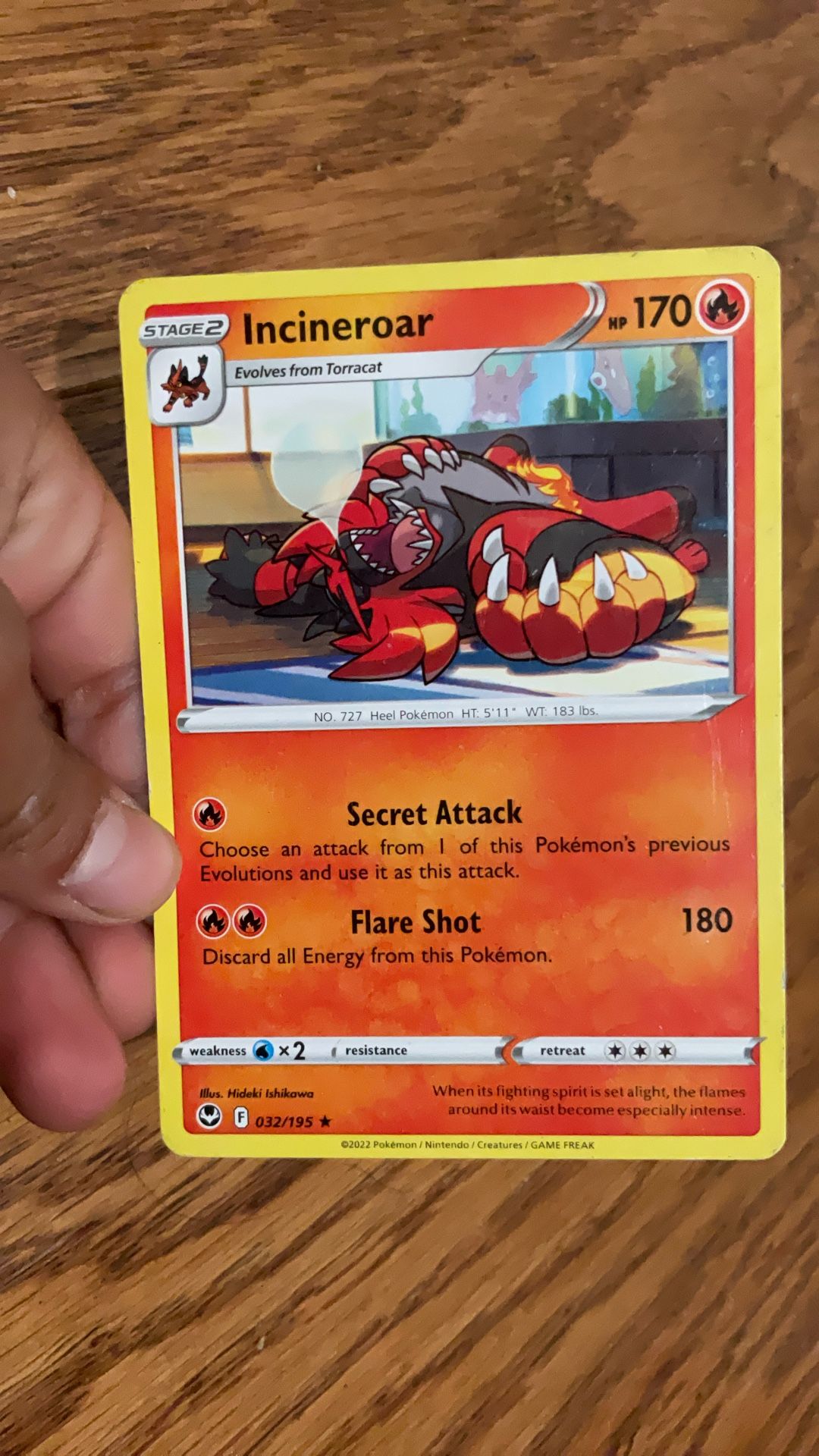 Incineroar Pokémon Card
