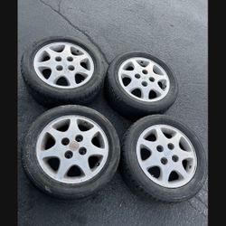 4 - 195/55r15 4x4.5 4x114.3 Stock Nissan Sentra 240sx Accord Wheels Rims Tires!