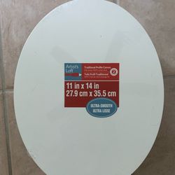 11x14 Inch Oval Artist Canvas Brand New 