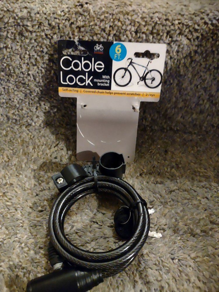 Cable Lock 6 Ft Bicycle Bike Lock Never Used