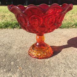 Vintage LE Smith Moon And Stars Compote Bowl