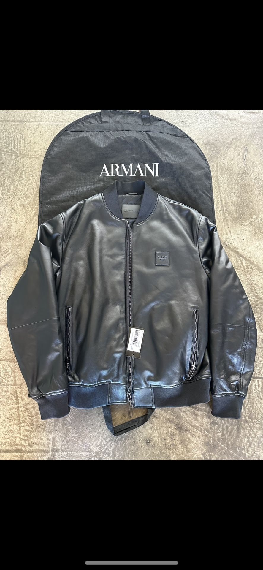 Armani Leather Jacket $1k+ Retail