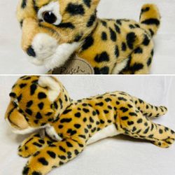 Busch Gardens Aurora Miyoni Mommy and Baby Cheetah Plush Toys Big Cats