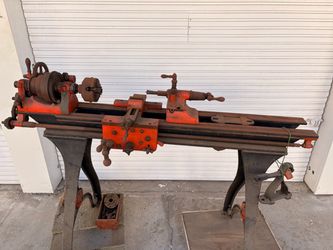 Antique Metal Lathe with Stand