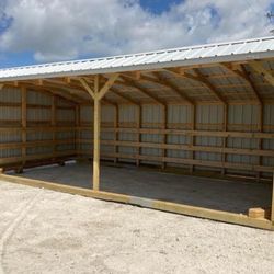 12x24 Run-in Shed | Horse Barn | RTO Available