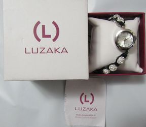Luzaka Montre Shamballa Blanche Bracelet Shamballa Watch White Adjustable