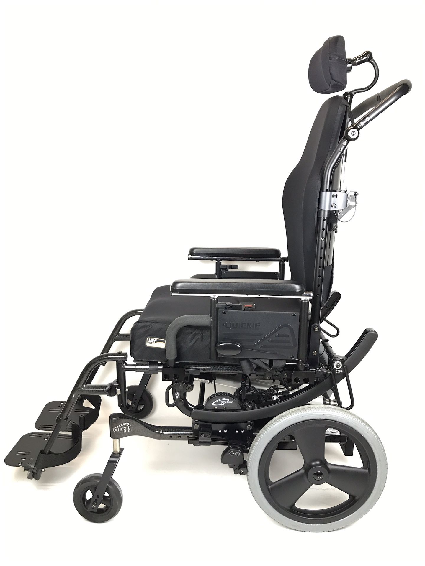 Sunrise Medical Quickie Iris Tilt-in-Space Transport Wheelchair With Power Tilt