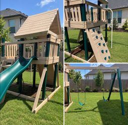 Tree Frogs Wooden Playset