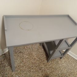 Soft grey desk