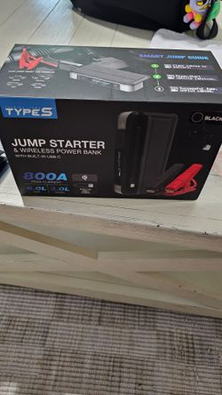Type S car starter jumper power bank