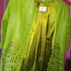 XL Green Leather Suite