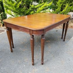 Walnut Table With Leaf