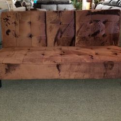 Brand New Brown Bonded Leather Manual Reclining Sofa + Loveseat With Cup Holders