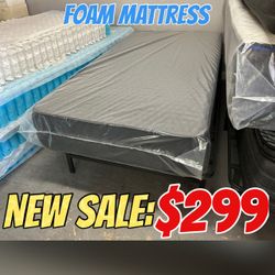 NEW REVERSIBLE TWIN MEMORY FOAM MATTRESS