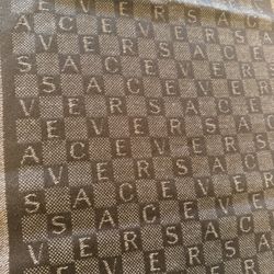 DRAMATIC PRICE DROP:  Upscale Barely Used 100% Wool VERSACE OVERSIZED SCARF, VINTAGE 