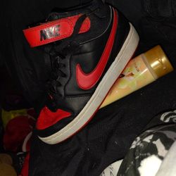 Retro Jordan 1 . ( Size 7.5) Black & Red 